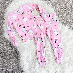 PJ Place Halloween Glow in the Dark Ghost Pajama Set Pink Girls 3T